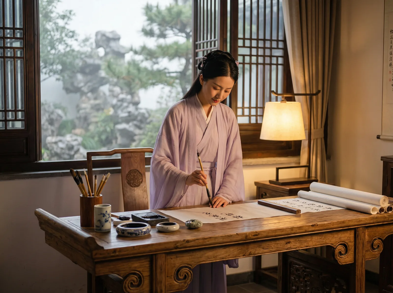 集芳阁 - 书法雅韵才女写真